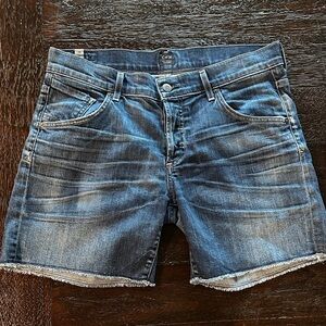 Women's Blue Denim Cutoff Shorts